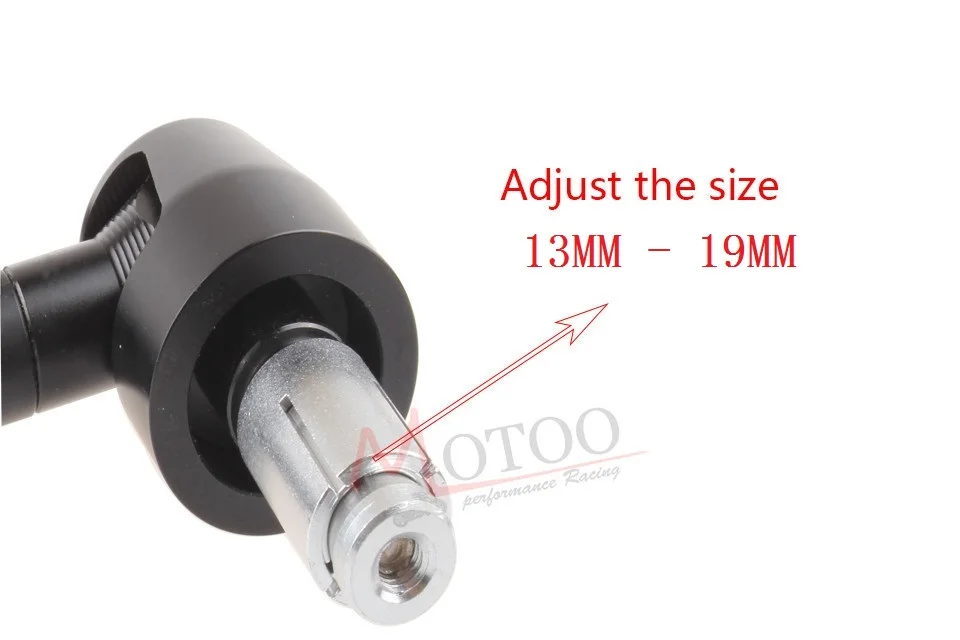 Motoo Бесплатная доставка 7/8 &quotруль мотоцикла конец бар зеркала уличные велосипеды