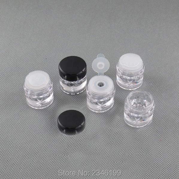 3 мл 40 шт./лот мини бутылка для пудры в форме алмаза с ситечком пустой как чехол
