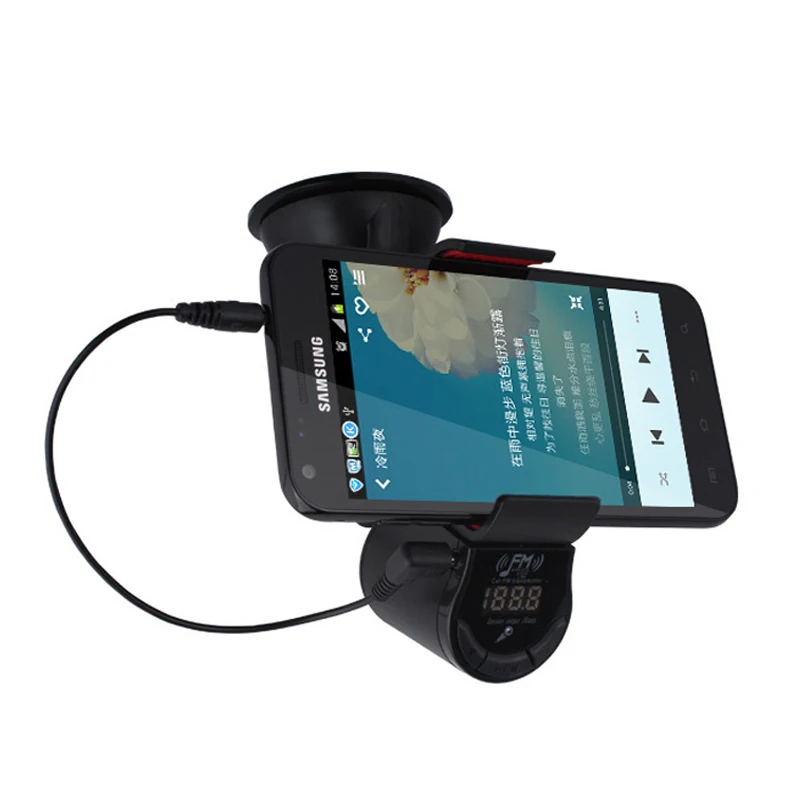 Универсальный автомобильный держатель для смартфона с зарядкой Bluetooth Handsfree Fm