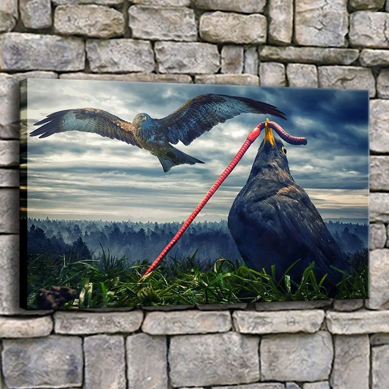 Печать на холсте фотографии для спальни Wall Art 1 шт. облако красный дождевого