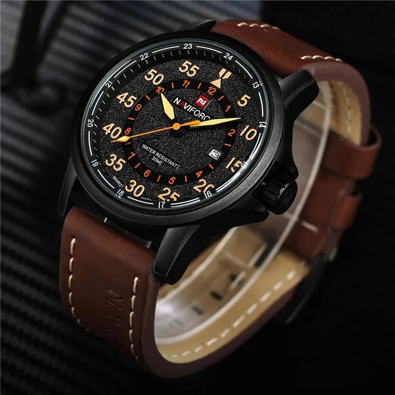 NAVIFORCE мужские часы военные спортивные лучший бренд Роскошные Римский армейский