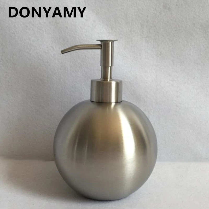 DONYAMY 500 мл 304 Нержавеющая сталь Отель/домашний батромм рук жидкого мыла диспенсеры бутылки