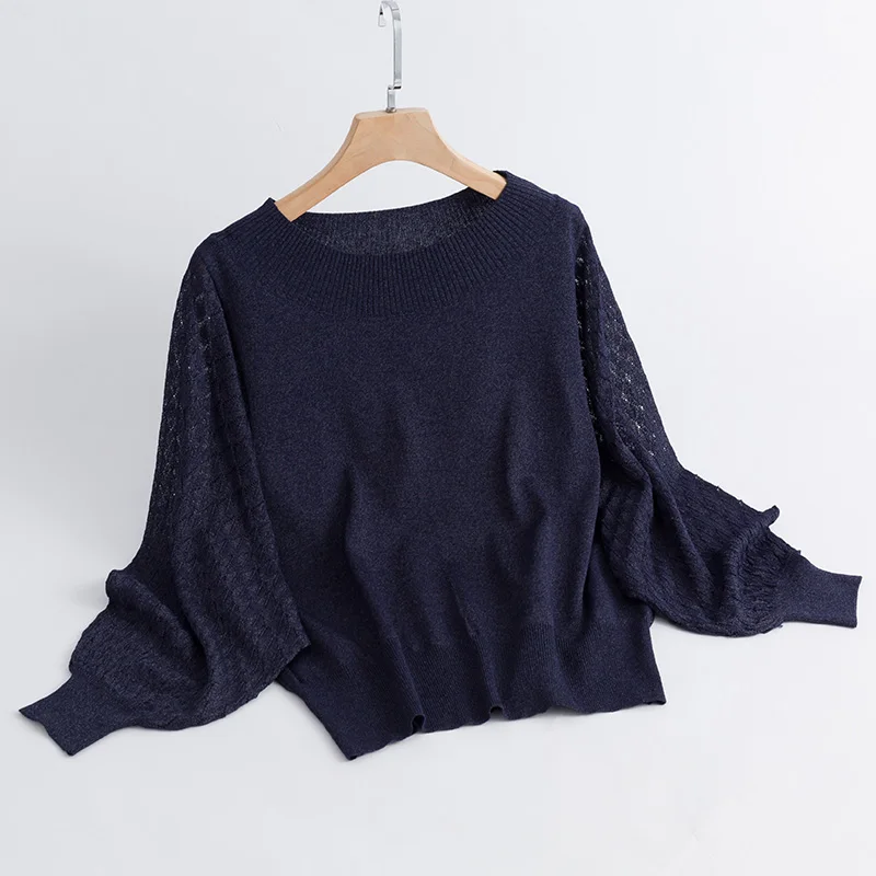 YISU Women Sweater 2019 spring Round neck Female Jumper thin Bat sleeve Knitted Loose Pullover | Женская одежда