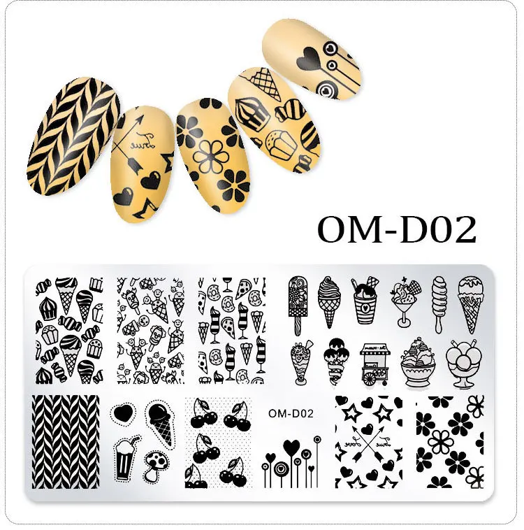 1 шт. 12*6 см кружевная пластина для стемпинга нейл арта пластиковые шаблоны