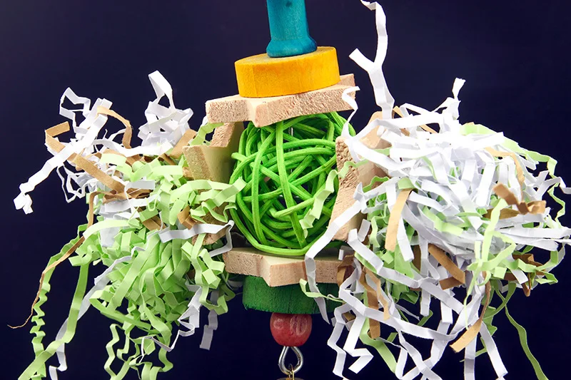 Игрушка-попугай игрушка ротанговый шар пятиконечная звезда строительные блоки