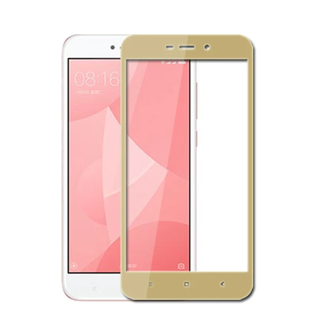 Защитное стекло для экрана ksio mi redmi 4x для xiaomi xia mi red mi 4a закаленное x4 xio mi 4 xao mi a4 armor redm shield - Цвет: Gold