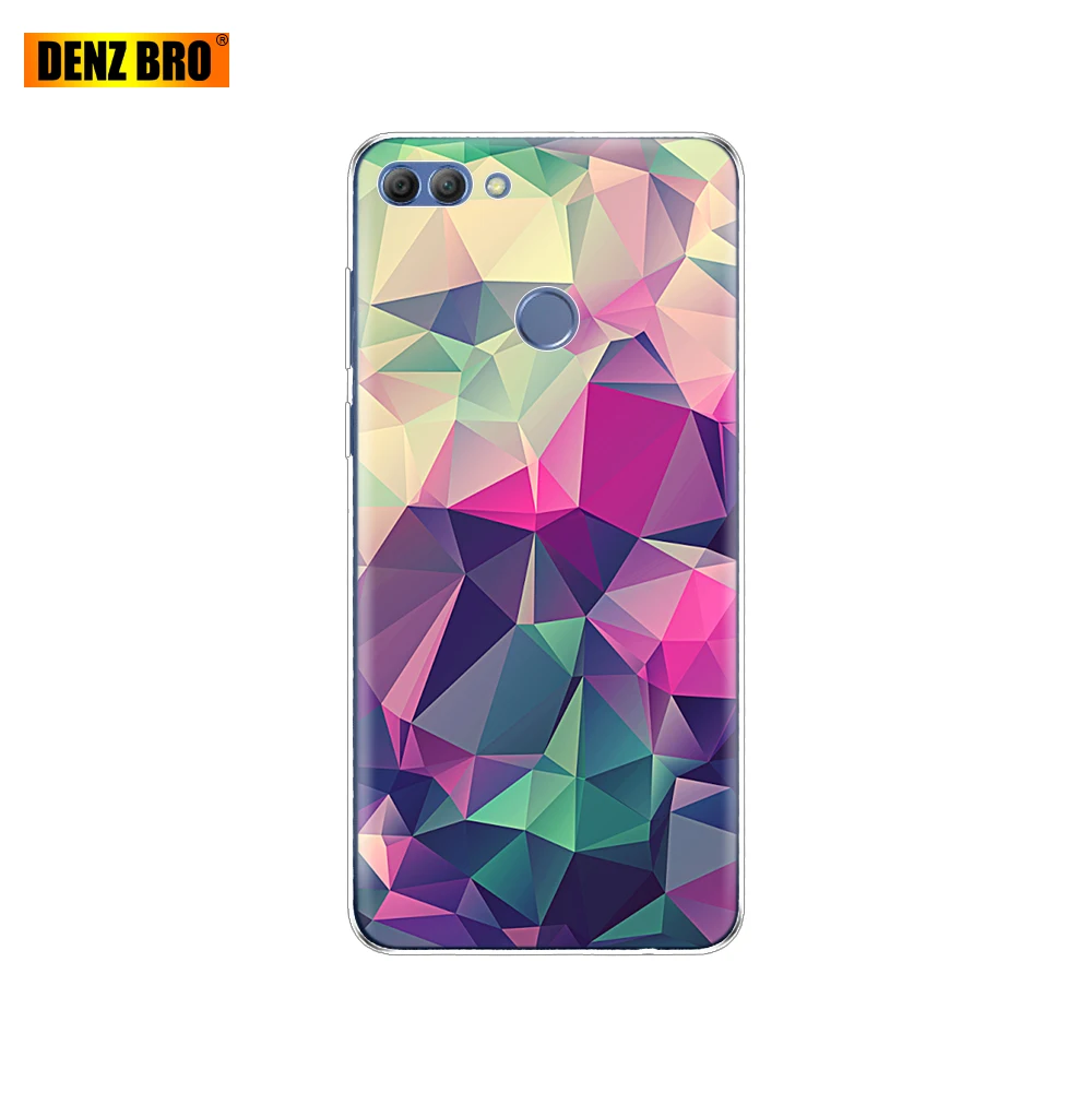 61858 Чехол для huawei P smart Enjoy 7 S, Мягкий ТПУ силиконовый чехол на заднюю панель, чехол для телефона 360, полный защитный прозрачный чехол с рисунком, бампер - Цвет: 61858