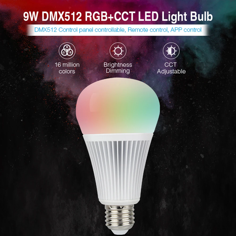 MILIGHT E27 9 Вт светодиодный сценический свет RGB CCT RGBW хрустальный магический шар