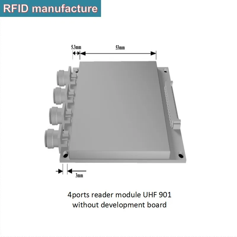 4 порта R2000 Impinj чип UHF RFID ридер большой радиус действия rfid модуль с бесплатными