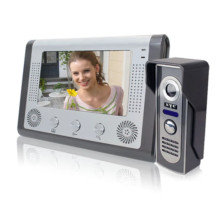 

7 Inch Video Door Phone Doorbell Intercom Kit 1-camera 1-monitor Night Vision