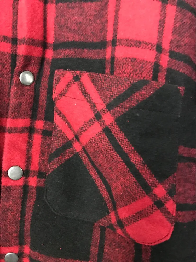 Толстая фланелевая рубашка в клетку с длинным рукавом Осень зима|plaid shirt men|shirt menlong