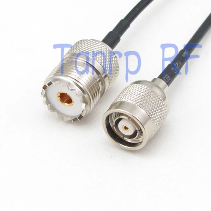 

10pcs 6in UHF female jack to RP-TNC male (hole pin) RF connector adapter 15CM Pigtail coaxial jumper cable RG174 extension cord