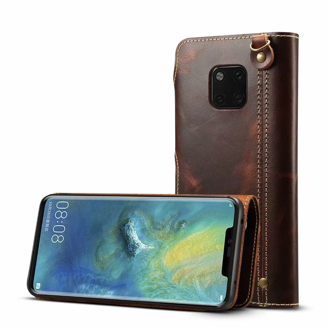Чехол из натуральной кожи для huawei mate 20 Pro, защитный флип-чехол с подставкой для huawei mate 20, чехол mate 20 Pro, чехол для телефона