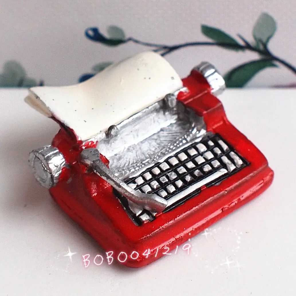 Кукольный домик миниатюрная 1:12 игрушка металлический Красный Тип писатель длина