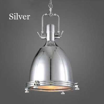 A silver Лофт промышленная люстра личность бар ресторан столовая паб интернет дом Вилла офис исследование кафе светильник подвесной светильник - Цвет корпуса: A silver