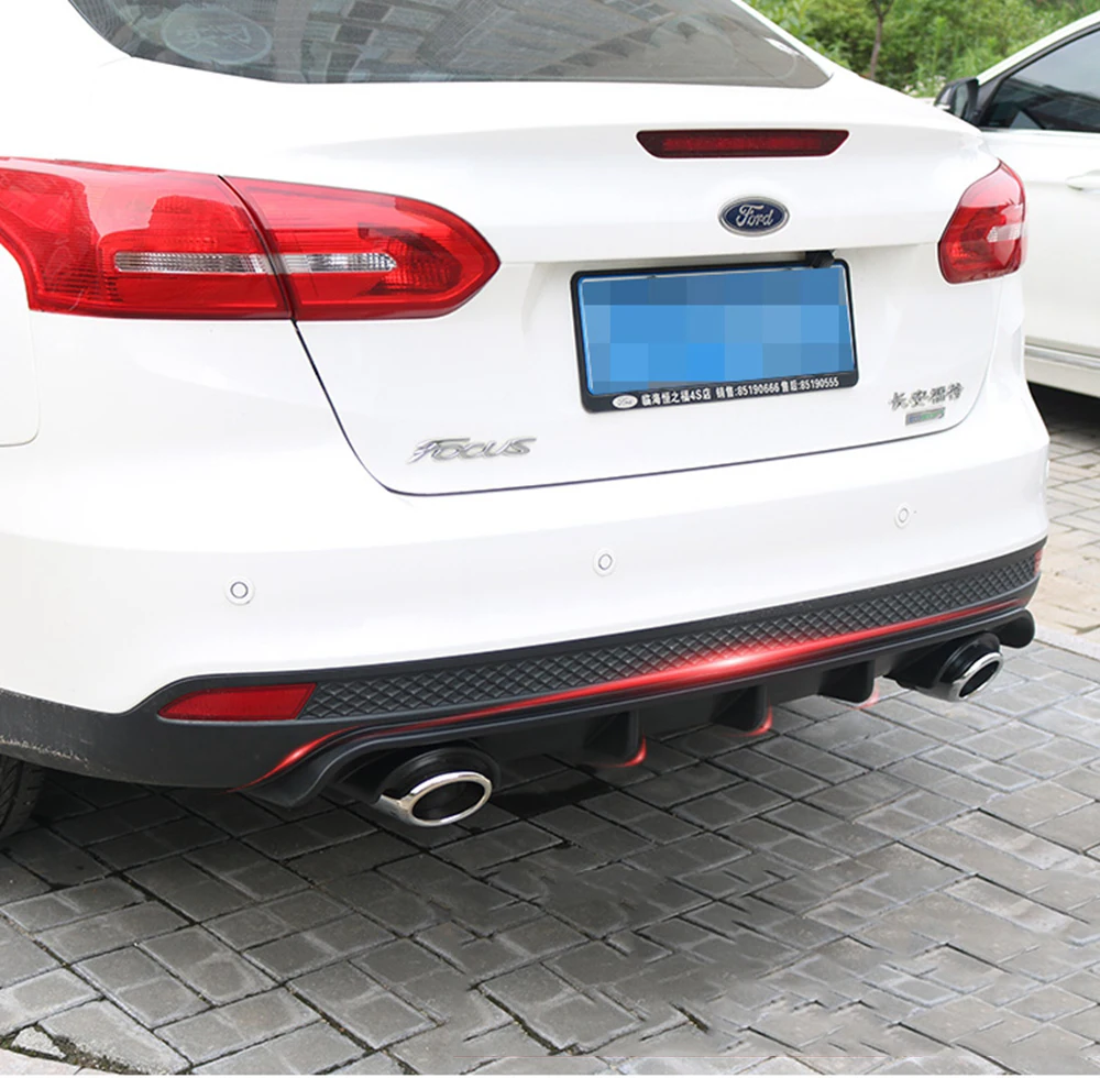 Задний диффузор из АБС пластика для Ford Focus 2014 2015 2016 2017|Амортизаторы| |