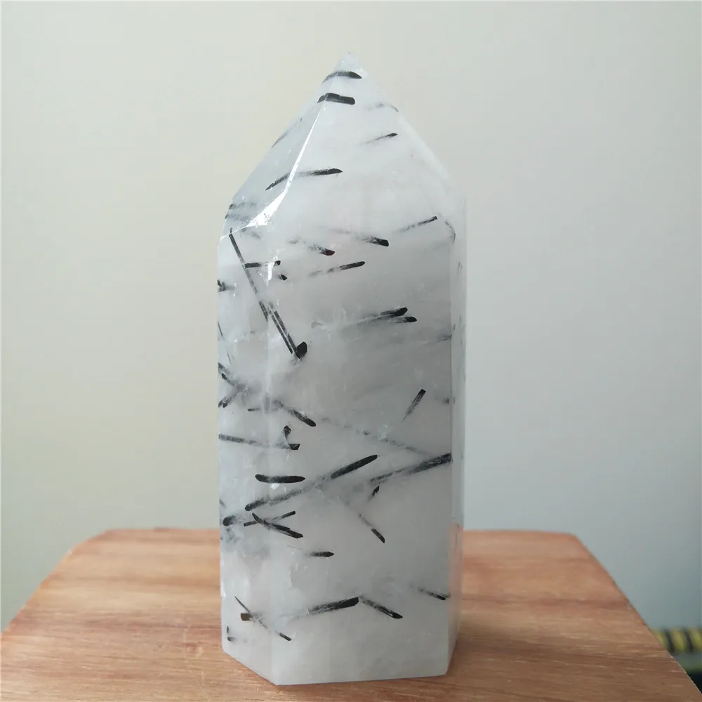 148 г обелиск черный кварц Кристалл точка кристалл кварца палочка турмалин