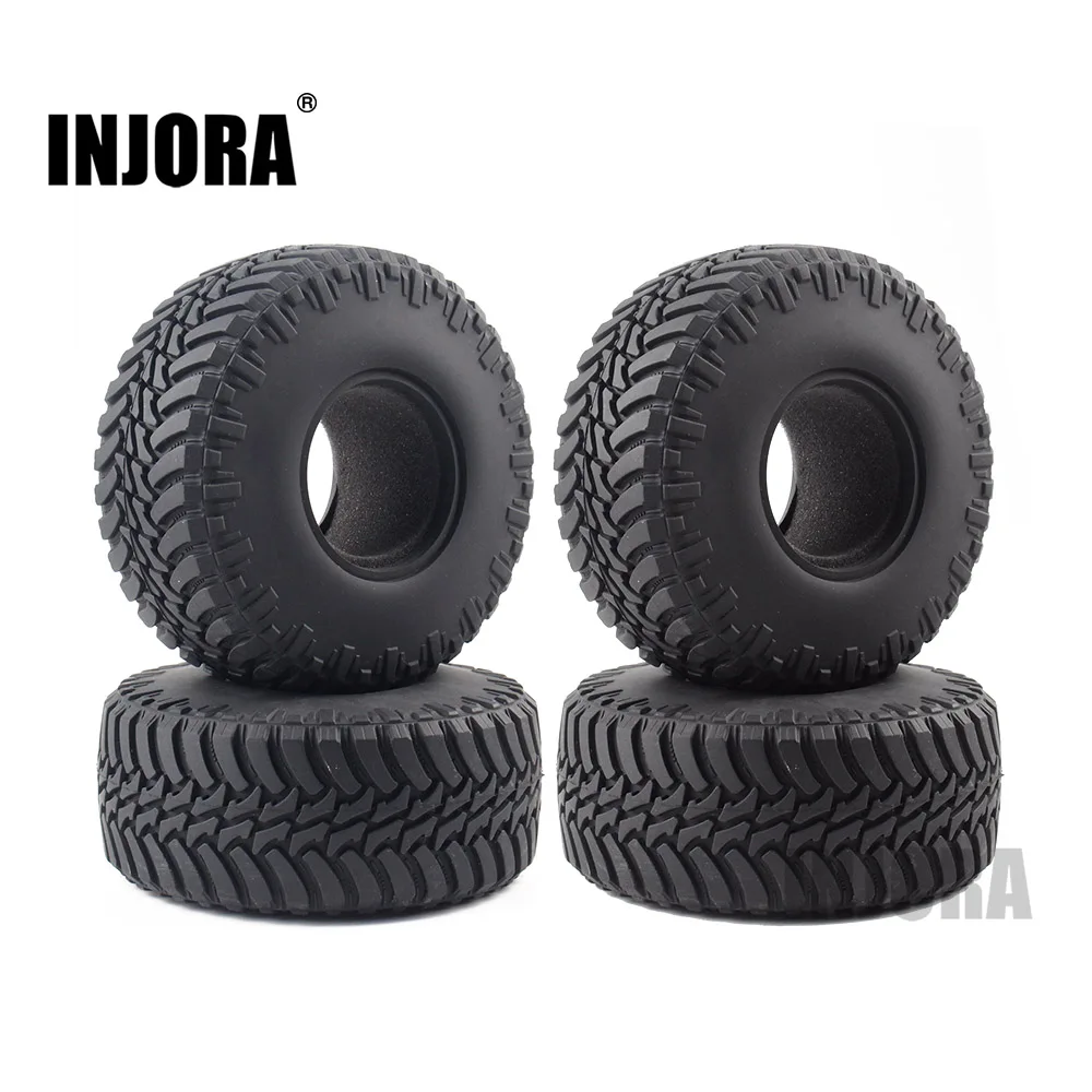 INJORA 4 шт. 2," резиновые шины колеса шины для осевой SCX10 RR10 WRAITH 90056 90045 90031 YETI 90026 90025