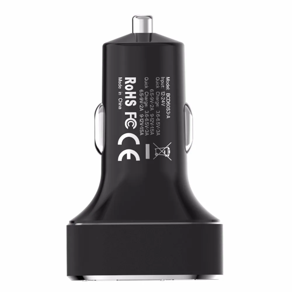 ADDKEY Qualcomm Быстрая Зарядка 3.0 Dual USB QC3.0 Автомобиля Chargehttpr Быстро зарядка для iPhone Samsung