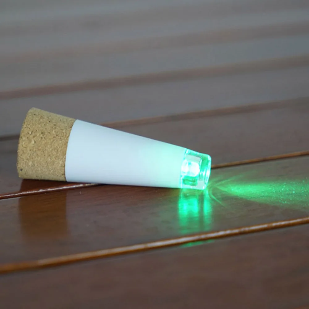 Green USB светодиодный светильник для пробковой бутылки, перезаряжаемая пробка для бутылки вина, лампа, романтическое украшение, ночник, светильник для рождественской вечеринки, праздников, пабов - Испускаемый цвет: Green