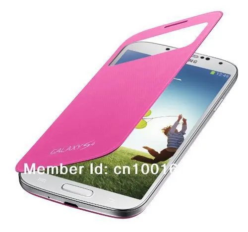 New Premium Flip S View PU Leather Case Cover For Samsung Galaxy S4 Siv I9500 |