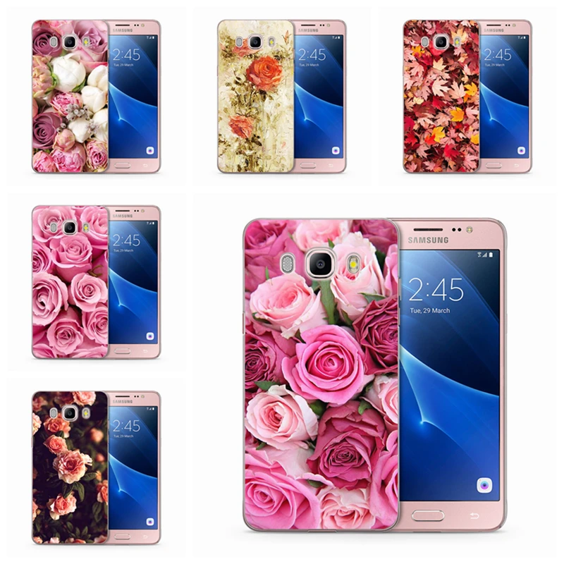 Красивый чехол с цветами для телефона Samsung Galaxy J1 J3 J5 J7 J2 prime J120 J320 J330 J530F прозрачный