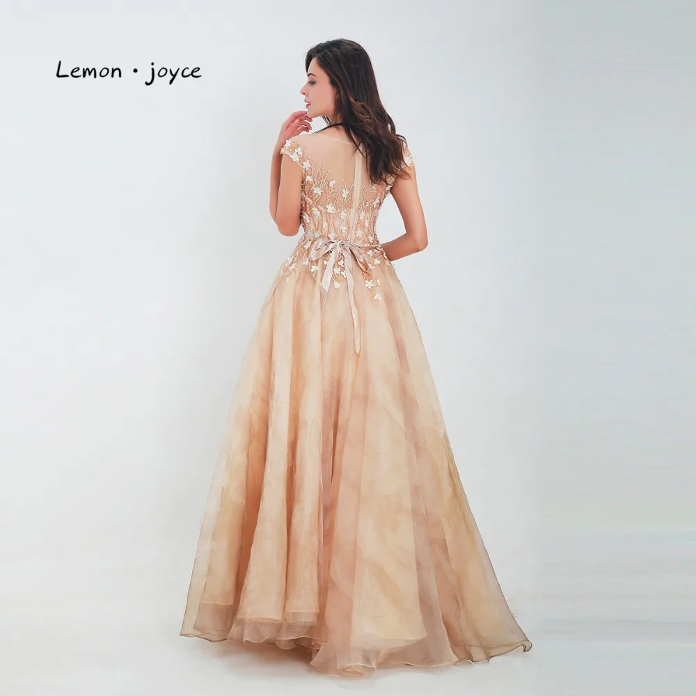 Lemon Joyce Новые поступления платья для выпускного бала 2020 пыльно желтые шифоновые с