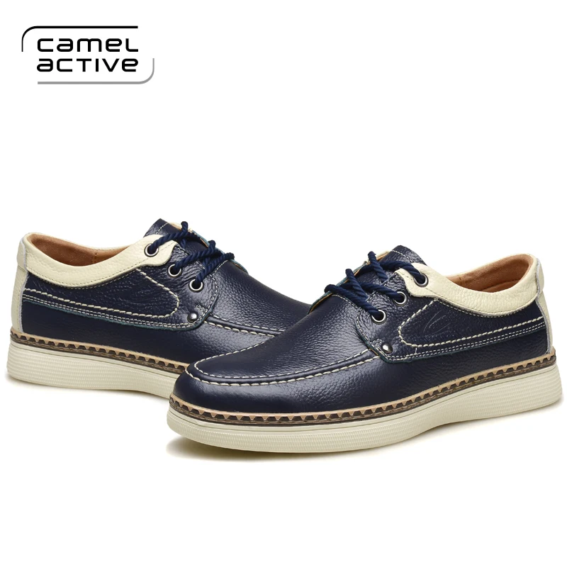 Мужские классические туфли Camel Active коричневые брендовые свадебные из