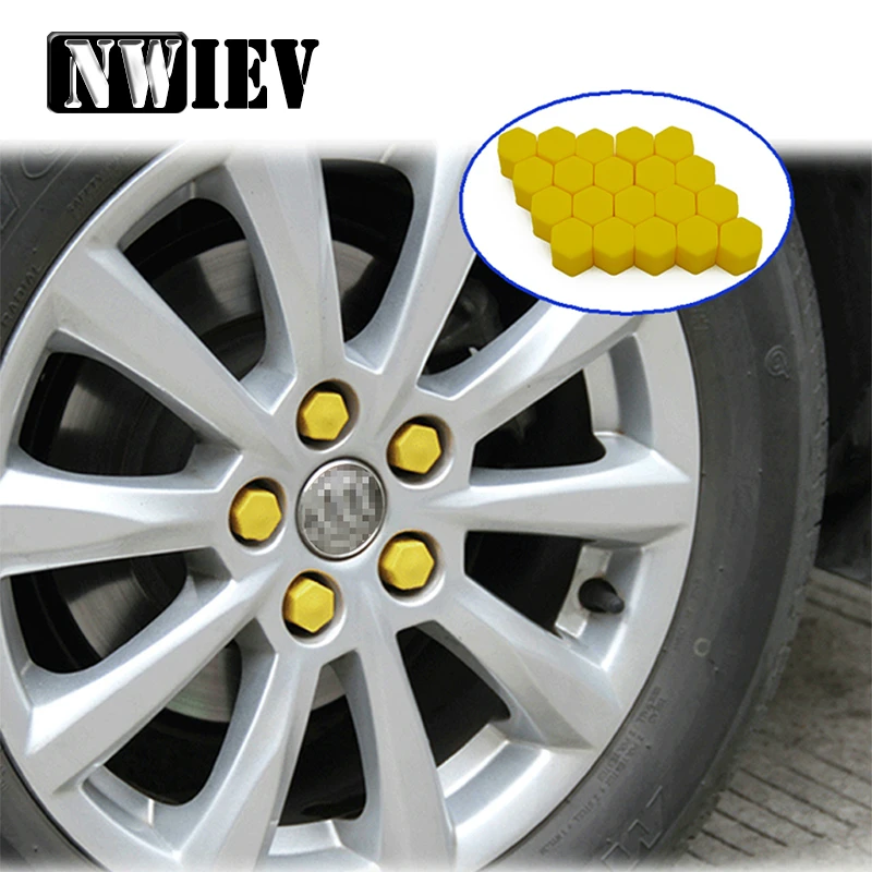 NWIEV 20 шт. силиконовая крышка винта ступицы колеса автомобиля для Nissan Qashqai Opel Astra J H