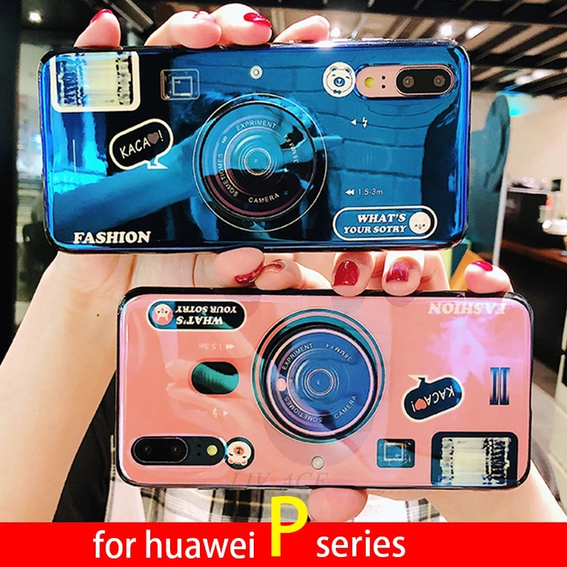 cute couple camera phone holder case for huawei P smart + p9 p10 plus p20 lite pro stand tpu silicone cover cases coque p20lite |