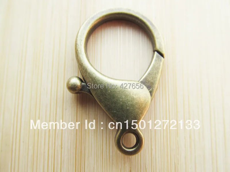 Застежки-карабины большого размера серебристого/бронзового/черного/золотистого