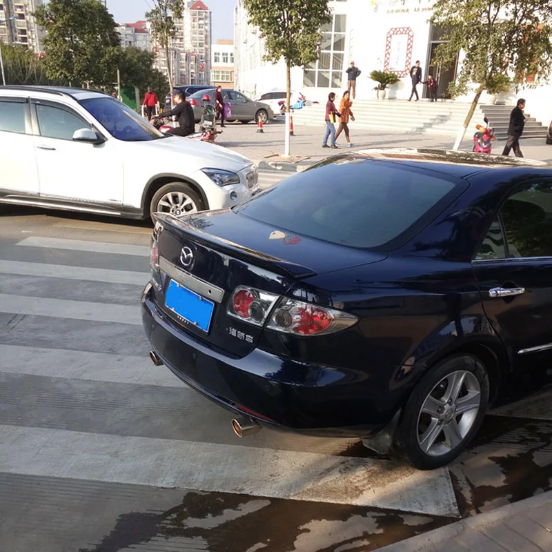 Декоративный спойлер для заднего багажника Mazda 6 2003-2011 из АБС-пластика |