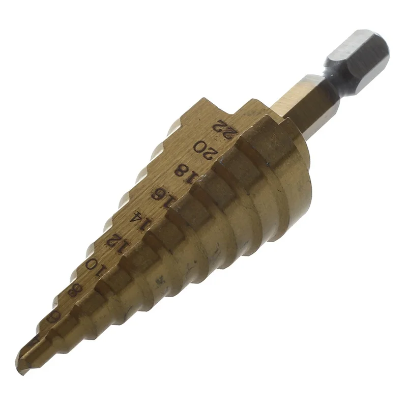SHGO HOT-4-22MM HSS 4241 шестигранные титановые конусные сверла резец отверстия для