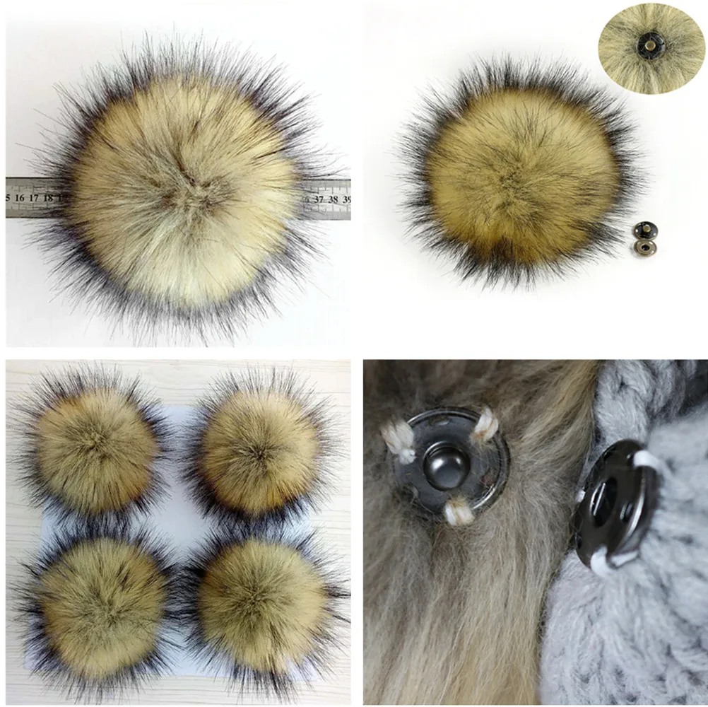 1 шт. пушистый помпон унисекс для женщин и мужчин шарик из искусственного меха