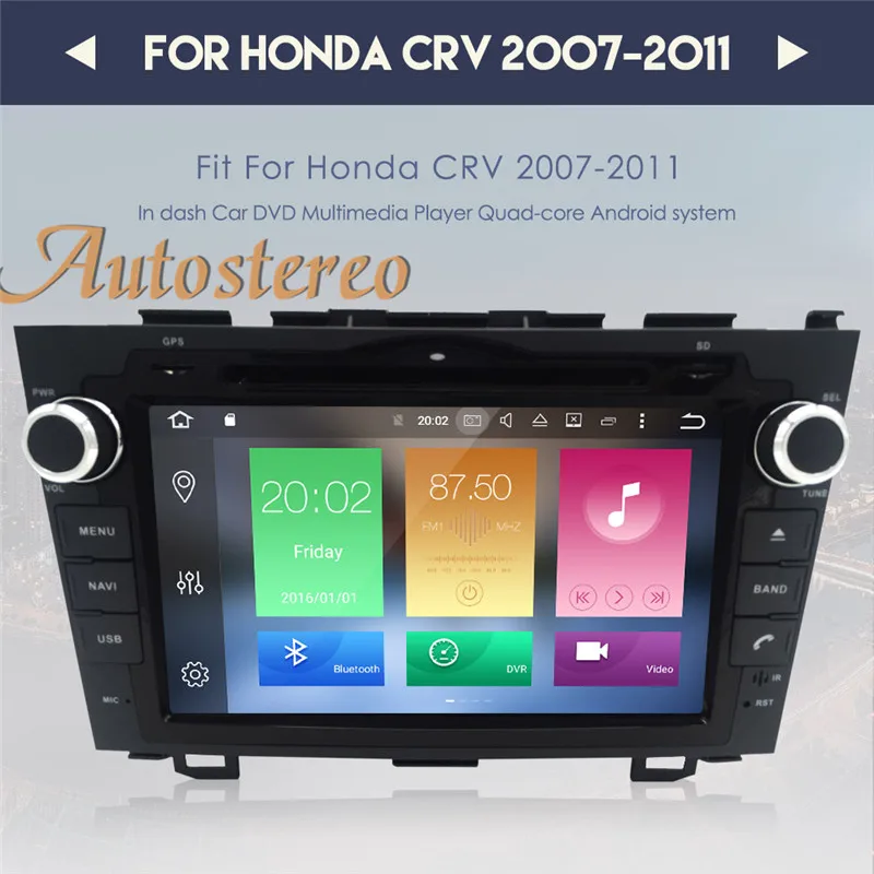Автомобильный DVD плеер на Android 9 0 32 ГБ для Honda CRV CR V 2006 2011 Radio Ibiza GPS навигация с