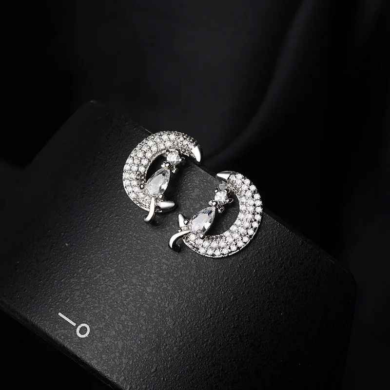 Серьги Moon cat ювелирные изделия и аксессуары модные серьги