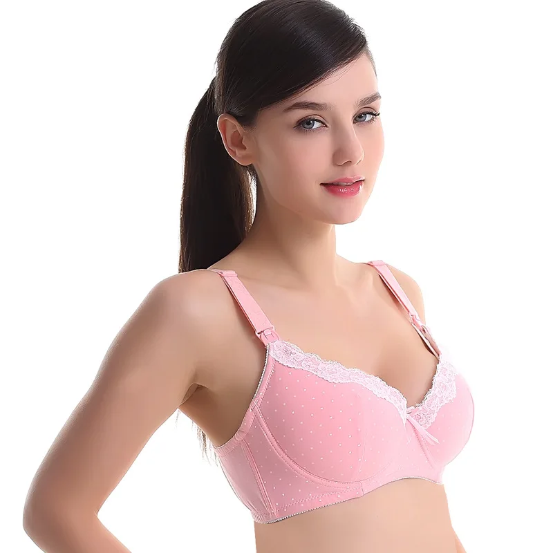 Новинка женский бюстгальтер для кормления хлопковый беременных на косточках с