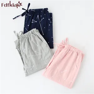 Женские и мужские Пижамные штаны Fdfklak, модные штаны с принтом, осенне-зимние пижамные штаны, женские длинные штаны, штаны для дома