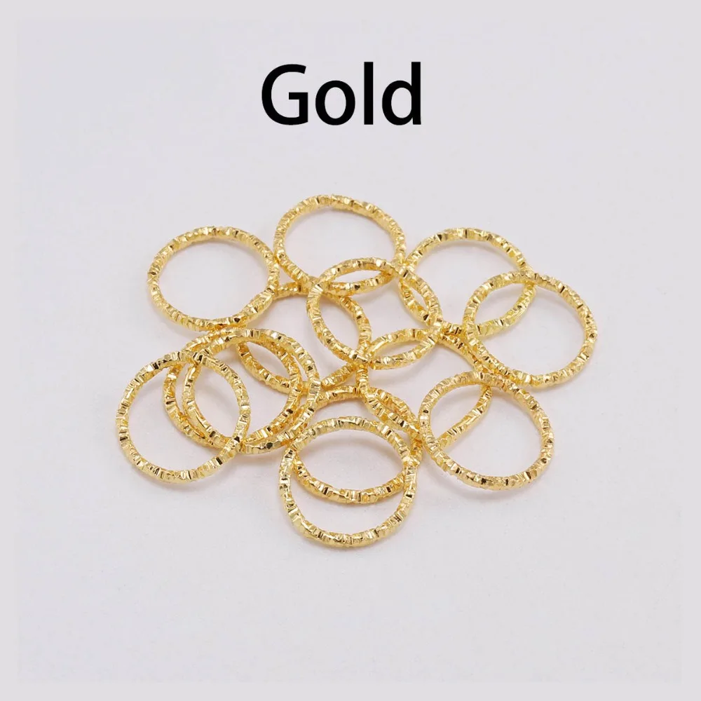 OMH Wholesale100pcs 8 10 15 18 20 мм цвет серебристый Золотой соединительные кольца витой
