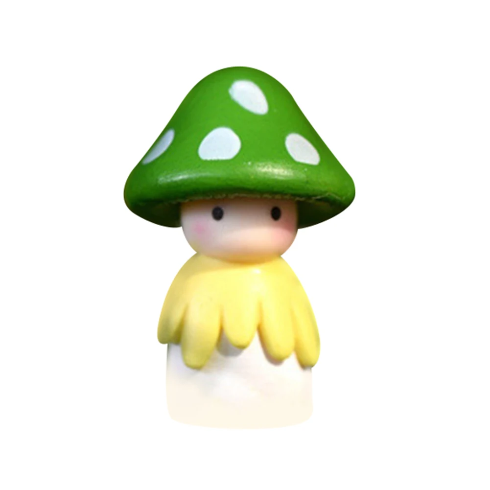 Lovely Mushroom Doll Micro Landscape Bonsai Dollhouse Home Decor Gift Fairy Garden Miniatures Decoration Crafts | Дом и сад
