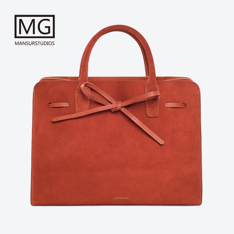 Женская сумка тоут Mansurstudios из искусственной замши женские Кожаные Замшевые