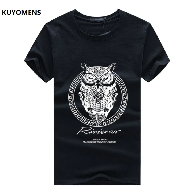 KUYOMENS Новое поступление мужских футболок S-5XL размера плюс модные летние футболки
