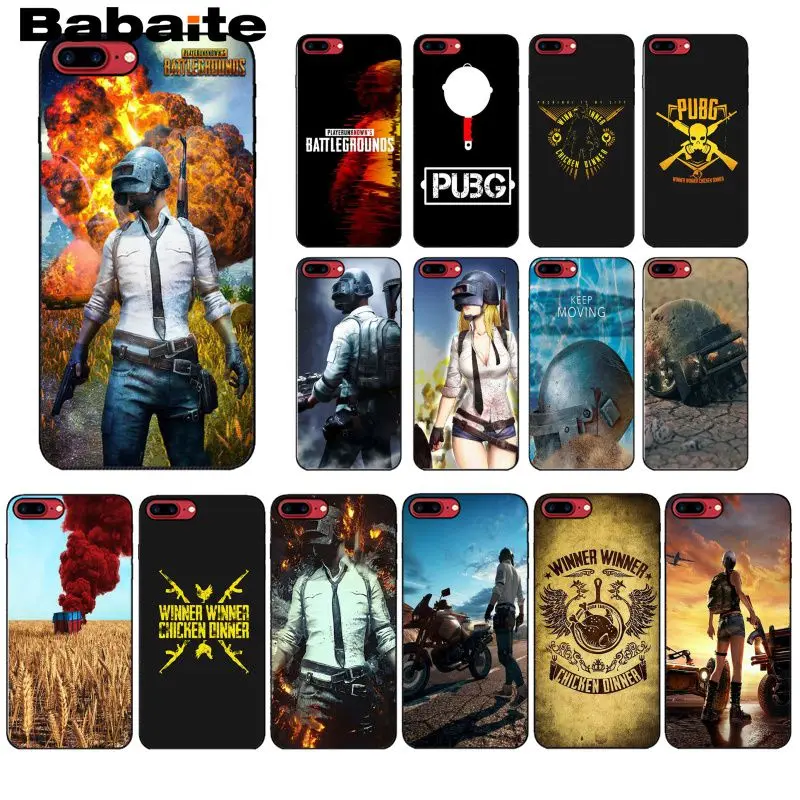 Новинка чехол для телефона Babaite Playerunknown's Battlegrounds PUBG iPhone 8 7 6 6S Plus 5 5S SE XR X XS