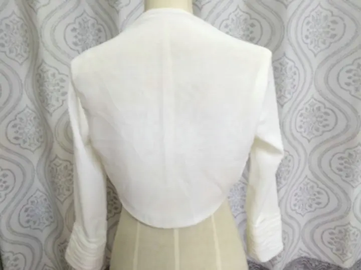 Кружевное болеро с длинными рукавами шаль и накидка из шифона белый цвет