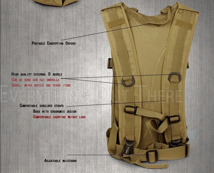 Военный гидратационный рюкзак тактический для рыбалки охоты армейский езды на