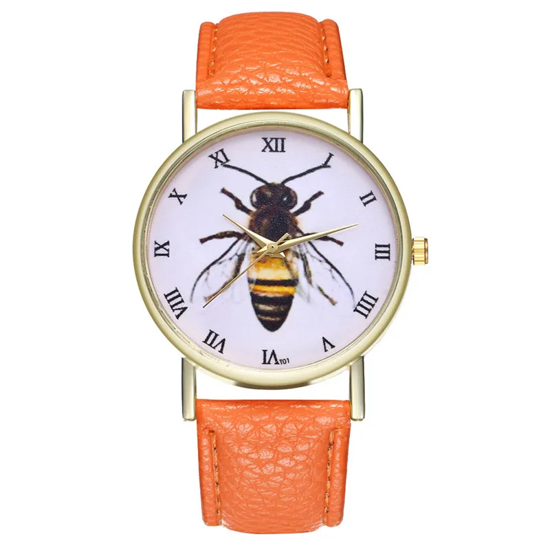 Horloge Dames Лучшие Продавцы минимализм креативный тренд Ретро часы пчелы насекомые женские часы Cuckoo Kol Saatie@ 50