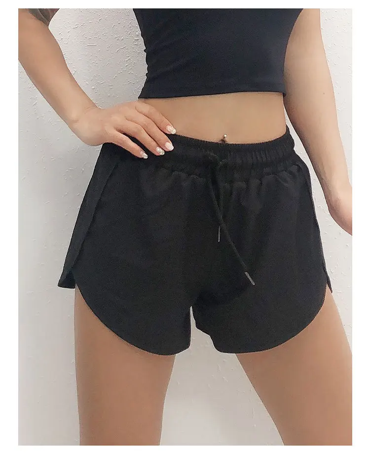 Летние спортивные шорты дышащие женские майки для бега тренировки Gymwear влагоотводящие быстросохнущие плавки с защитой от воздействия