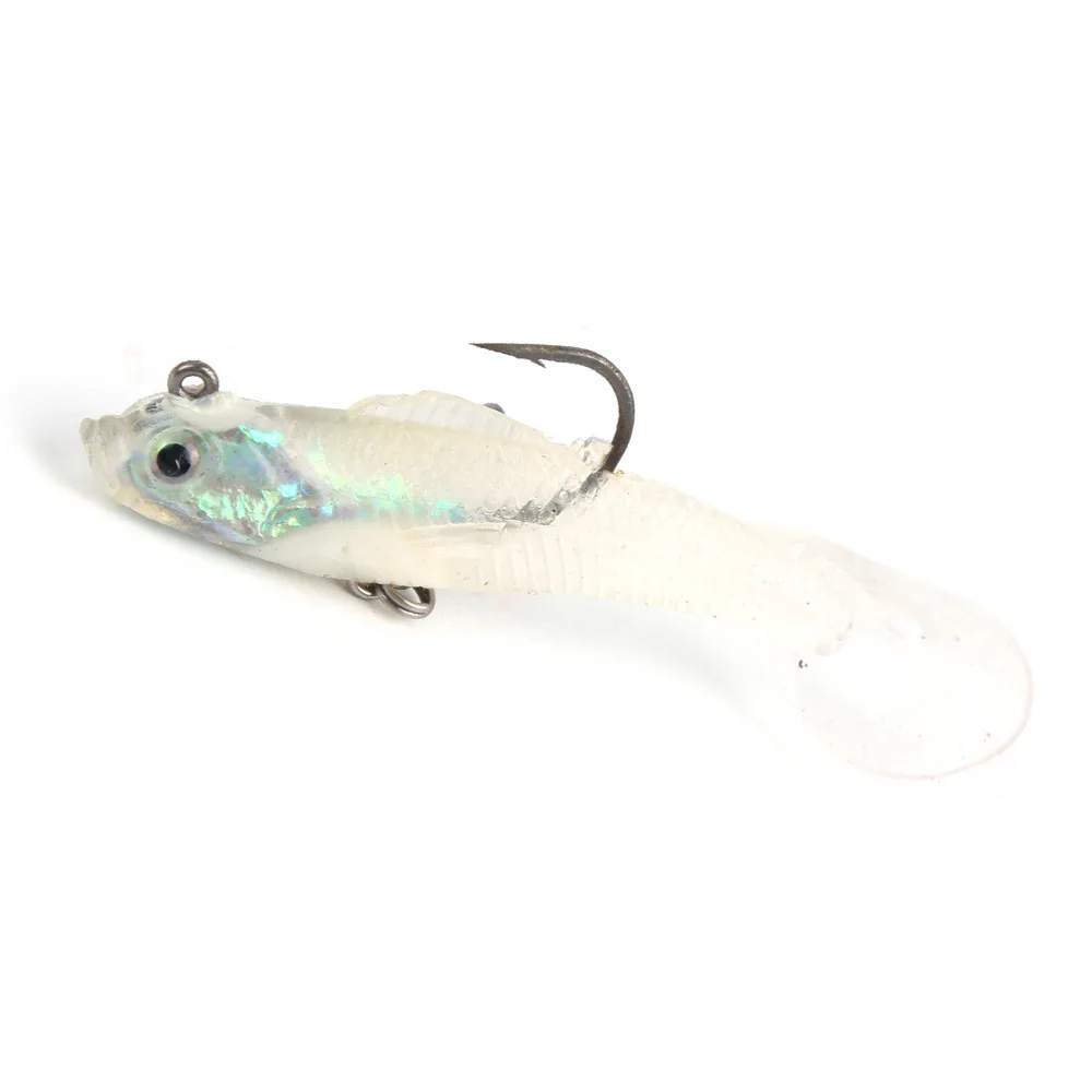 1 шт. рыболовные приманки с объемными глазами плавающий лазерный гольян мягкие