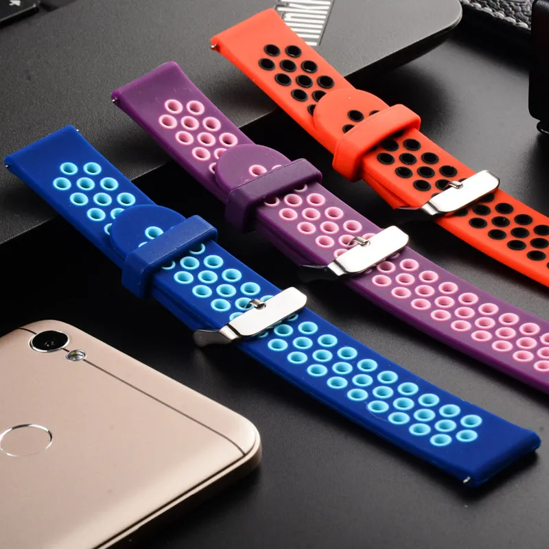Силиконовый браслет ремешок для часов 20 мм для оригинальных часов Xiaomi Huami Bip BIT Lite для Amazfit Youth Smart ремешок для часов