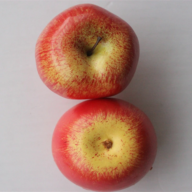 2 шт. поддельные orange Delicious яблок 8 см * 7 5 искусственной имитации Симпатичные Apple